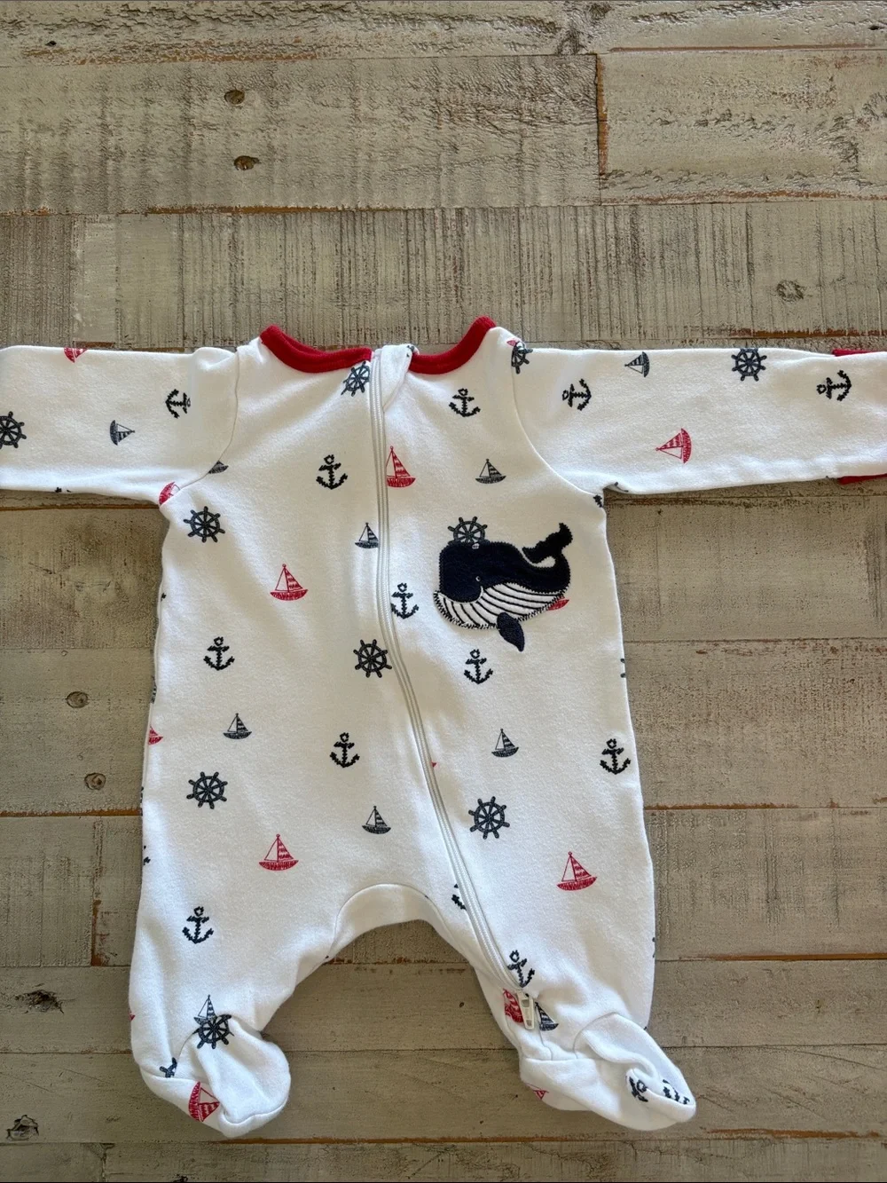 Carter’s Nautical Newborn 7 Piece Capsule Wardrobe Baby Clothes Bundle